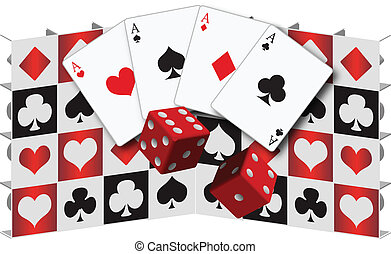 Vector Clipart of Ace cards to play poker csp10327601 - Search Clip Art