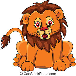 Funny lion Vector Clip Art Royalty Free. 4,248 Funny lion ...