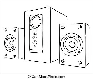 Computer speakers Vector Clip Art Royalty Free. 8,908 Computer speakers