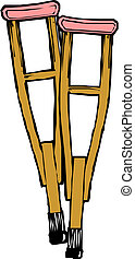 Crutches Vector Clipart EPS Images. 2,242 Crutches clip art vector