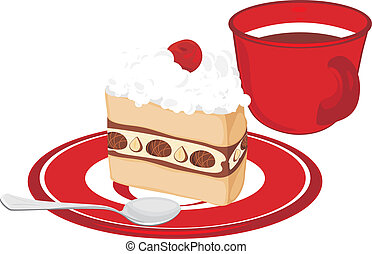 Coffee cake Clipart Vector Graphics. 8,802 Coffee cake EPS ...