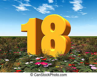 Number 18 Illustrations and Clipart. 775 Number 18 royalty free