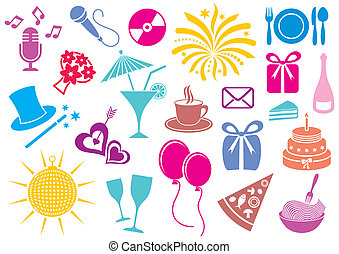 Party favors Clip Art Vector Graphics. 566 Party favors EPS clipart