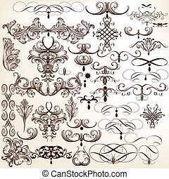 Flourishes imagenes vectoriales EPS. 81.508 Flourishes clip art de