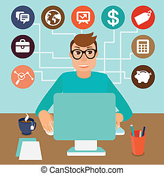 Self management Clipart and Stock Illustrations. 1,161 Self management