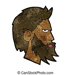 cartoon man with beard