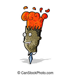 Cartoon man exploding head Stock Photos and Images. 192 Cartoon man