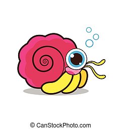 Happy hermit crab characters Stock Photo Images. 20 Happy hermit crab