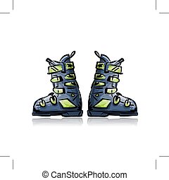 Ski boots Illustrations and Clip Art. 1,154 Ski boots royalty free