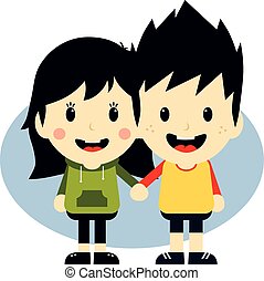 love couple cartoon character - cartoon character theme...