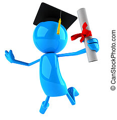 Clipart of Diploma - A simple frame of a typical diploma. All isolated