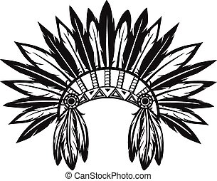 Indian tribal headdress Vector Clip Art Illustrations. 598 Indian