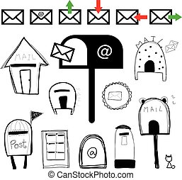 Post box Vector Clipart Royalty Free. 24,572 Post box clip art vector