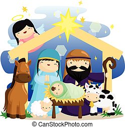 Christmas nativity Clipart Vector and Illustration. 4,146 Christmas nativity clip art vector EPS