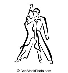 Sketch dancing couple Stock Photo Images. 503 Sketch dancing couple