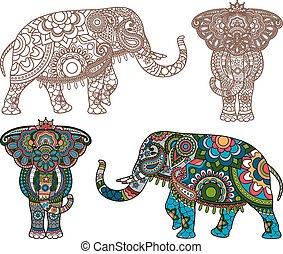 Asia elephant Clipart Vector and Illustration. 1,295 Asia ...