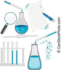 Laboratory glassware Clip Art Vector Graphics. 3,634 Laboratory