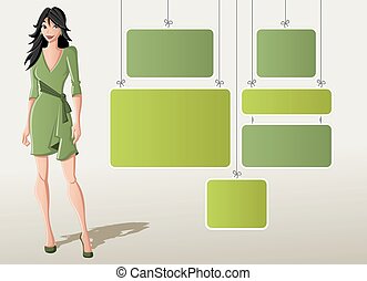 Green dress Vector Clipart Royalty Free. 5,986 Green dress clip art