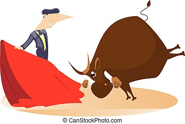 Bullfight Clip Art Vector Graphics. 799 Bullfight EPS clipart vector