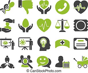 Medical bicolor icons - Medical icon set Style is bicolor