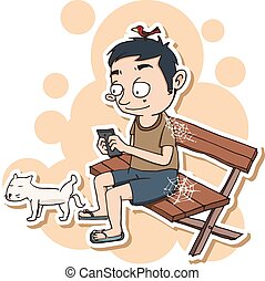 Phone addiction Illustrations and Clip Art. 962 Phone addiction royalty