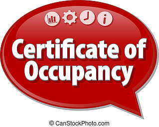 occupancy certificate business clipart term illustration speech bubble illustrations clip drawings dialog saying graphics canstockphoto