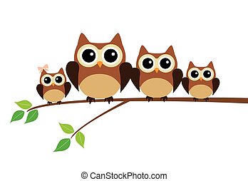 free owl family clipart - photo #20