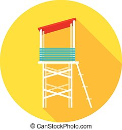 Lifeguard tower Clip Art and Stock Illustrations. 120 Lifeguard tower