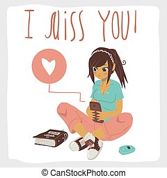 I miss you Clip Art Vector and Illustration. 373 I miss you clipart