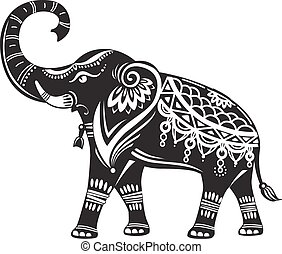 Elephant silhouette Vector Clipart EPS Images. 2,808 ...