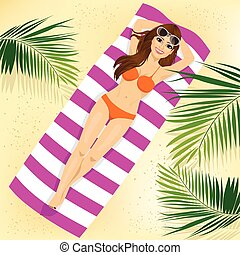 Beach towel Clip Art Vector and Illustration. 1,065 Beach ...