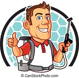 <b>Pest Control</b> Guy - Vector Design of <b>Pest Control</b> Guy - canstock37546036