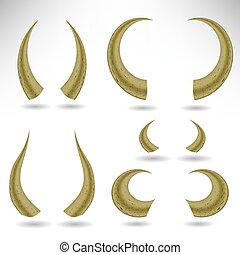 Animal horns Clipart Vector Graphics. 17,713 Animal horns ...