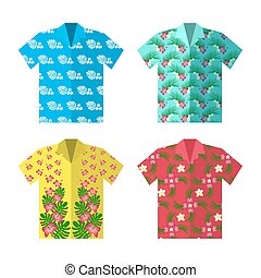 hawaiian shirt vector