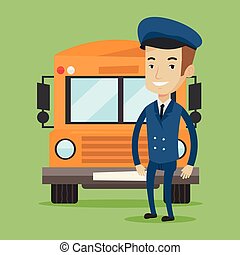 School bus driver Vector Clipart Royalty Free. 2,803 School bus driver