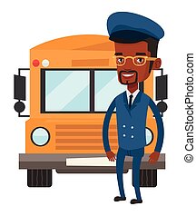 School bus driver Vector Clipart Royalty Free. 2,803 School bus driver