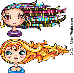 dreadlocks illustrations hair clipart clip illustration