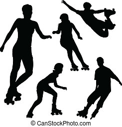 Rollerblade Clip Art Vector Graphics. 226 Rollerblade EPS clipart