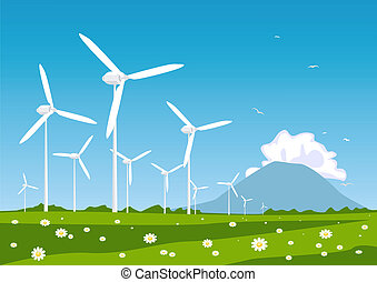 Wind turbine Vector Clipart Illustrations. 5,972 Wind turbine clip art