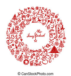 Christmas wreath Clipart Vector and Illustration. 11,921 Christmas