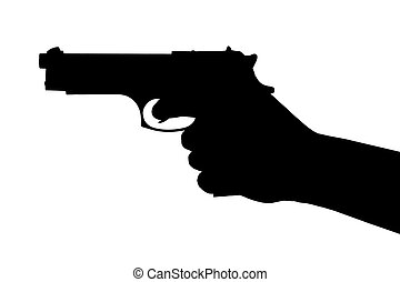 Silhouette Man Pistol Stock Photo Images Silhouette Man Pistol