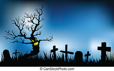 Graveyard Vector Clipart Illustrations. 7,329 Graveyard ...