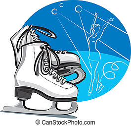 Figure skates Stock Illustration Images. 4,462 Figure skates