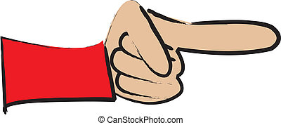 Pointing finger sign Vector Clipart Royalty Free. 14,908 Pointing