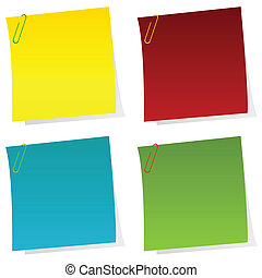 Post it notes Vector Clipart Royalty Free. 1,815 Post it notes clip art ...