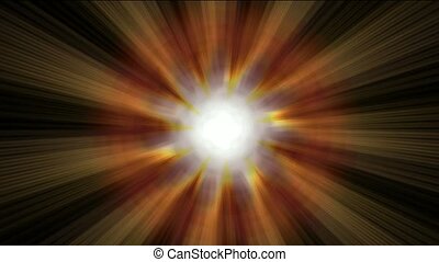 Explosion power rays laser energy field in space. | CanStock