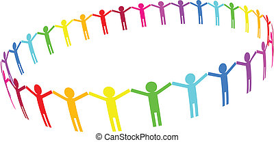 Holding hands circle Clip Art Vector Graphics. 3,367 Holding hands ...