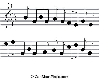 Semiquaver Clip Art and Stock Illustrations. 311 Semiquaver EPS ...