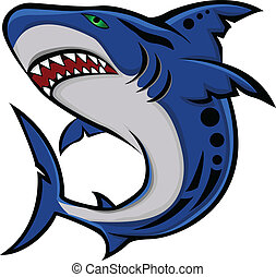 Vector Clip Art of Angry shark - Angry shark csp9147421 - Search ...