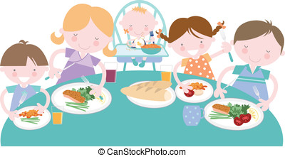 Family dinner Illustrations and Clipart. 2,829 Family dinner royalty ...